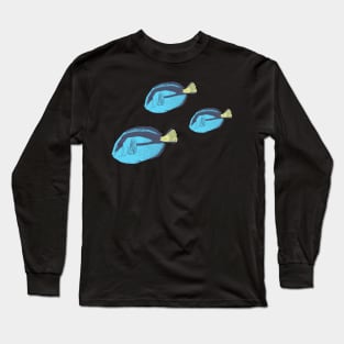 Blue Tang Fish - Keep Swimming - Aquarium Fish Long Sleeve T-Shirt